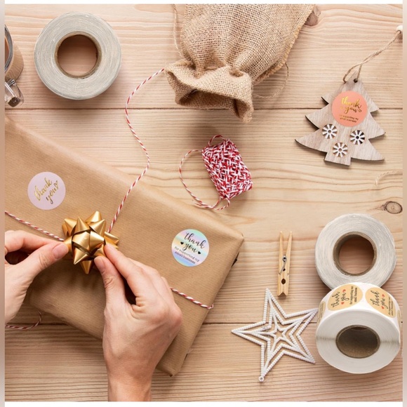 Thank you stickers 500 pcs per roll (1” diameter) for your small business - Picture 4 of 5